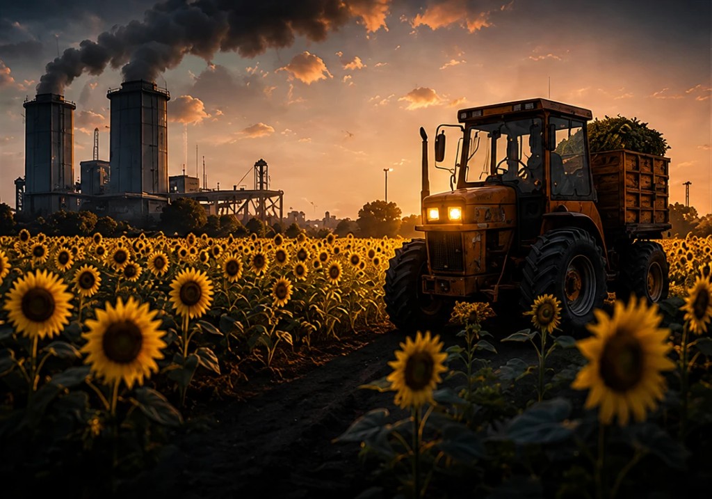 Sunflowers — cinematic still